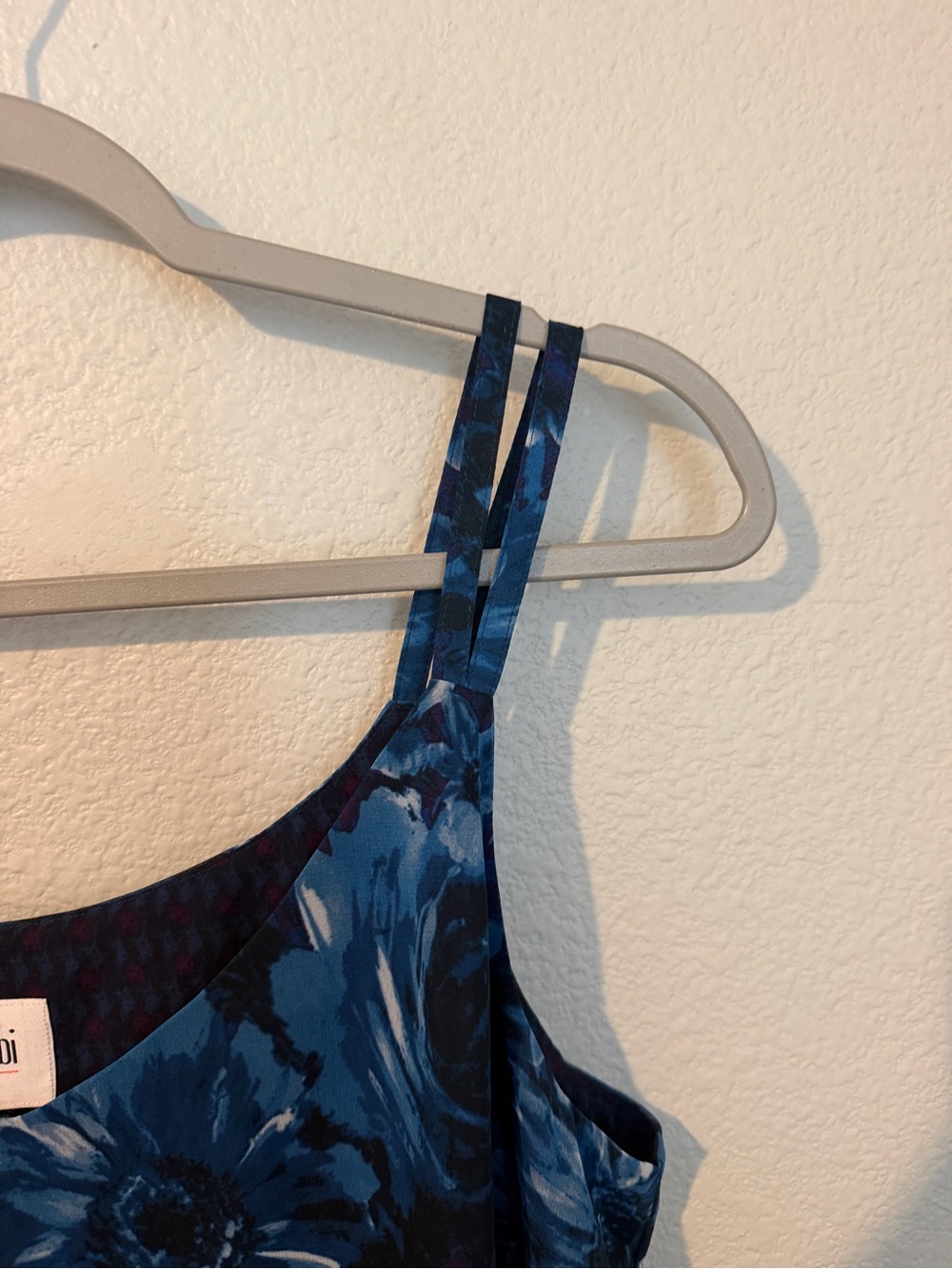 CAbi Navy & Blue Floral Double-Strap Tank - Picture 3 of 4